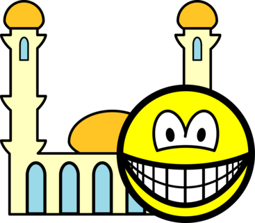 Moskee gaande smile